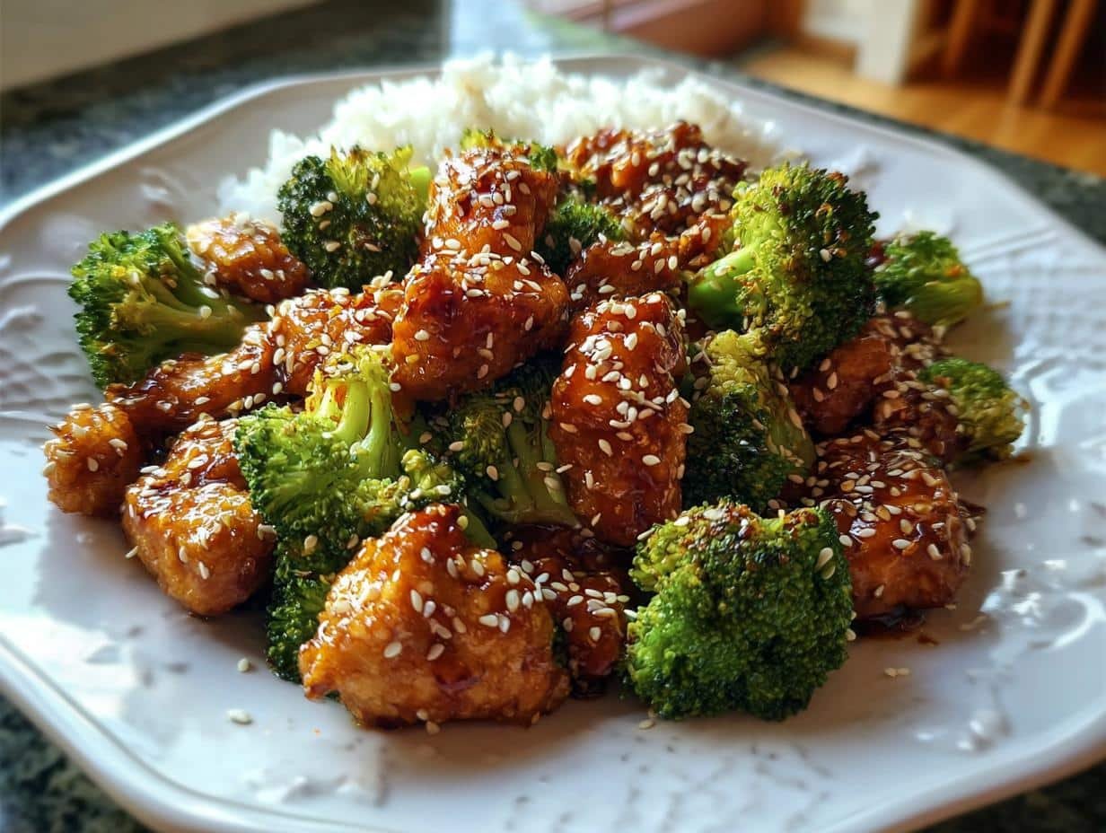 Honey Sesame Chicken Broccoli
