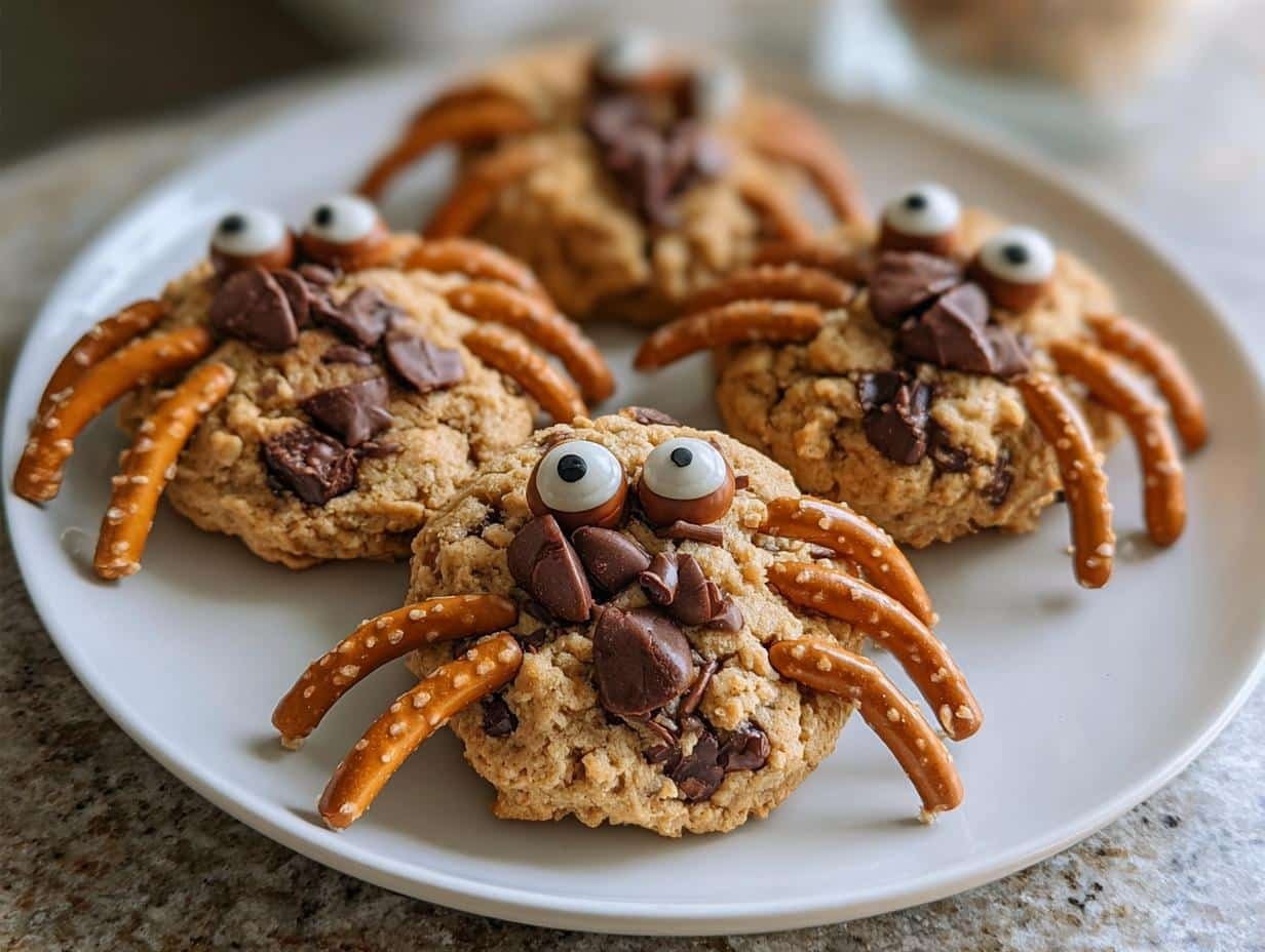 Peanut Butter Spider Cookies