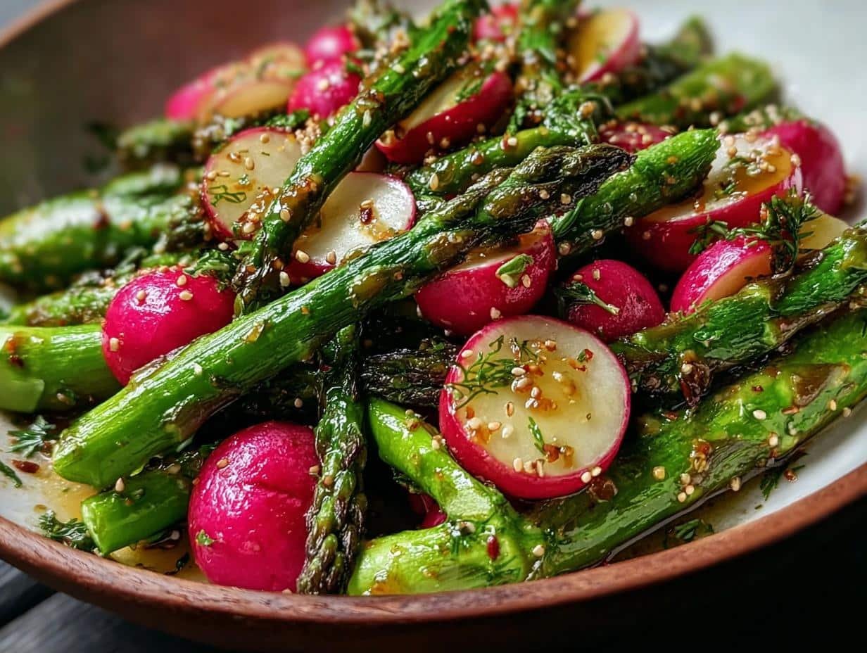 Roasted Asparagus Radishes Mustard: Zesty & Delicious - Roasted Asparagus Radishes Mustard - main visual representation
