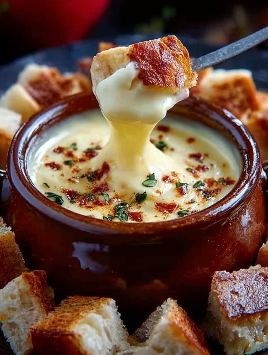 Cozy Apple Cider Cheese Fondue for Fall Gatherings - Apple Cider Cheese Fondue - additional detail