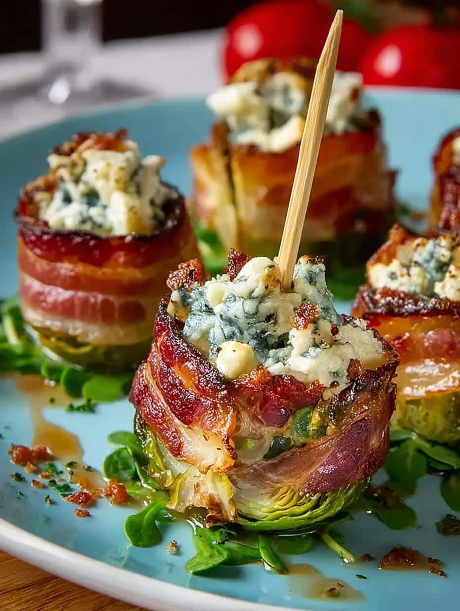 Flavor-Packed Brussels Bacon Blue Cheese Bites to Love - Brussels Bacon Blue Cheese - main visual representation