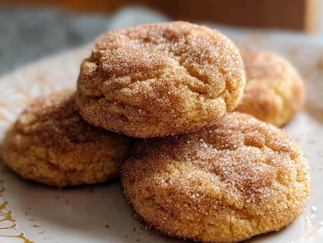 Chewy Pumpkin Snickerdoodle Cookies