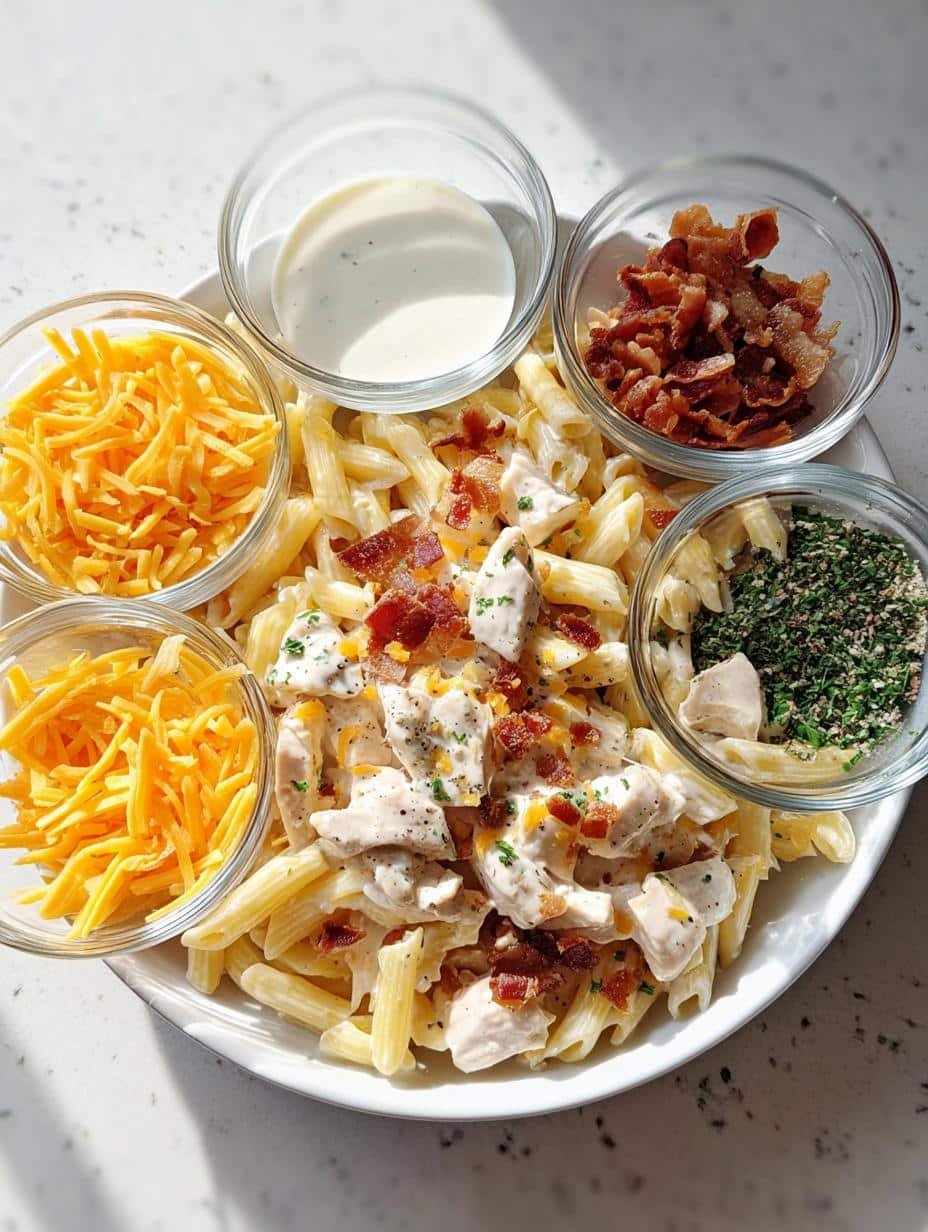 Chicken Bacon Ranch Pasta