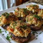Creamy Garlic Crab Stuffed