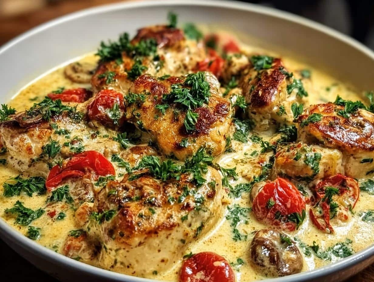 Creamy Pepperoncini Chicken 2 Ways - Creamy Pepperoncini Chicken Skillet - additional detail