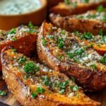 Garlic Parmesan Sweet Potato