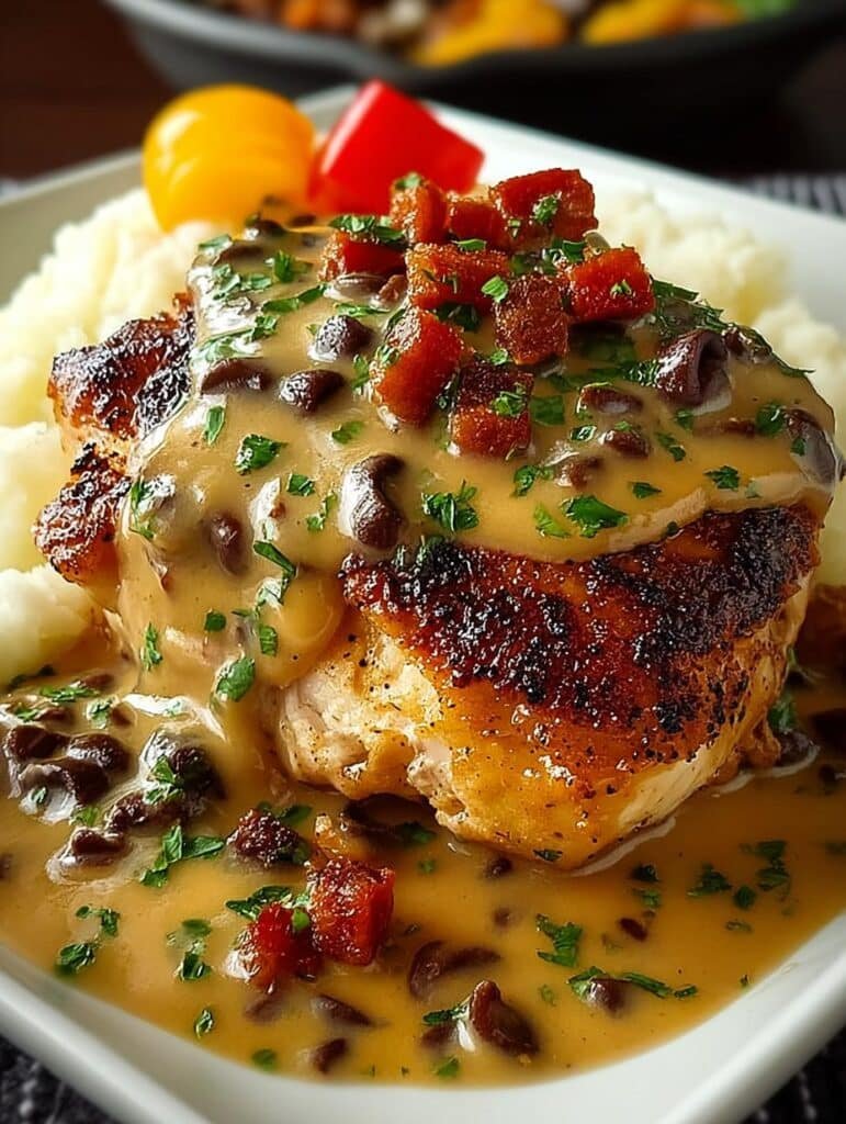 Irresistible Baked Smothered Chicken