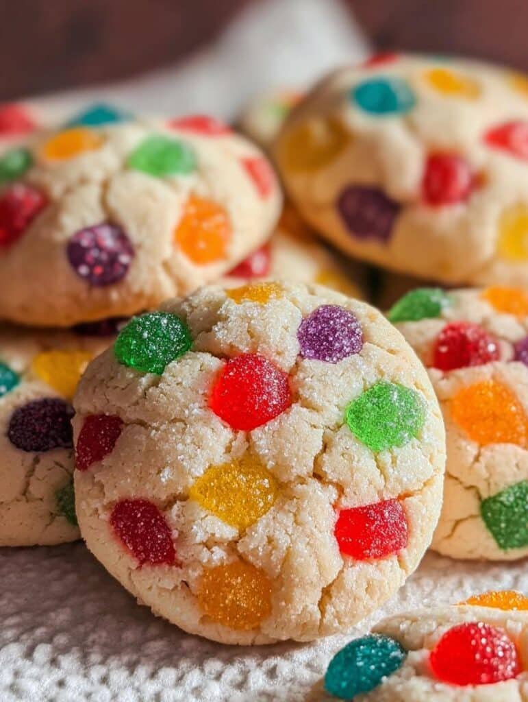 Retro Christmas Gumdrop Cookies