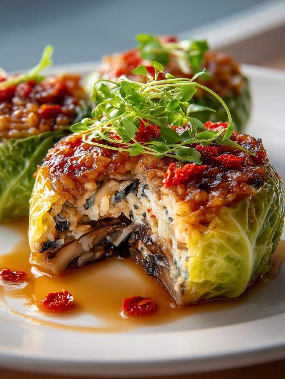 Wild Rice Mushroom Stuffed