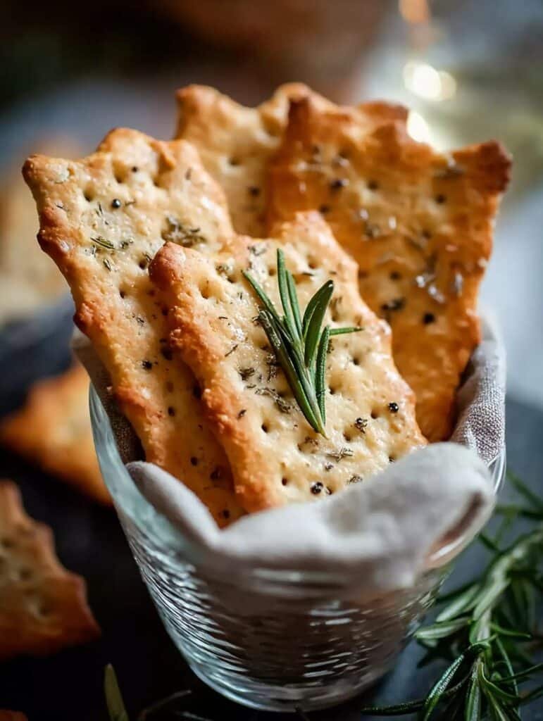 Artisanal Crackers with Olive