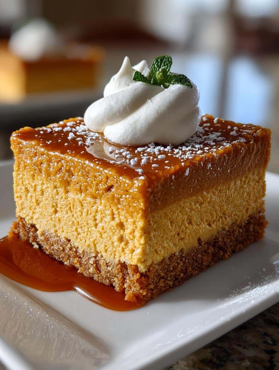 Bake Pumpkin Cheesecake Bars