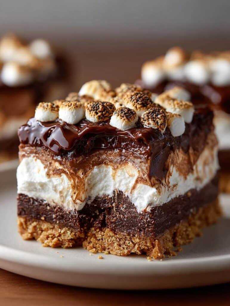 Bake Smores Fudge Bars