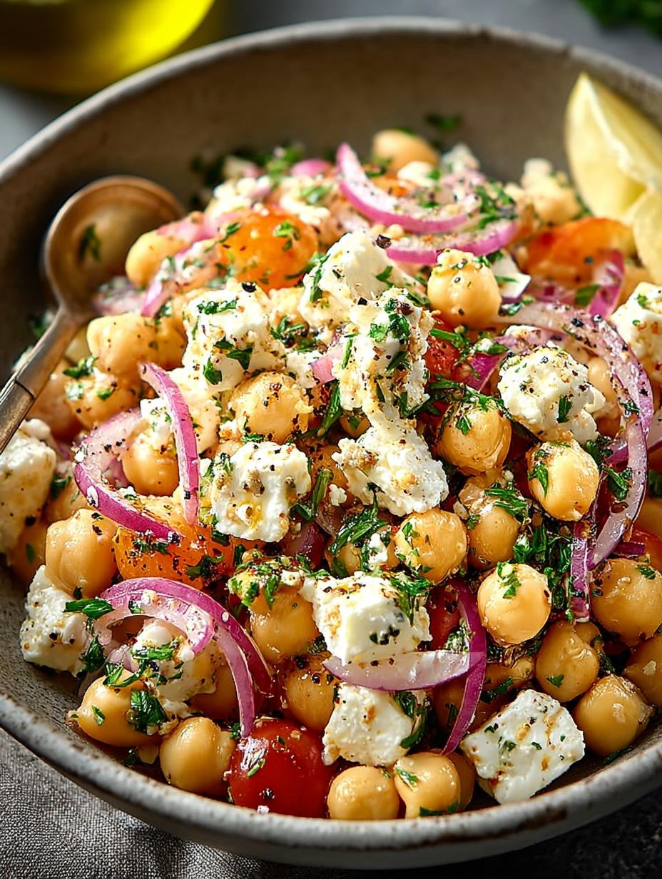 Chickpea Feta Salad