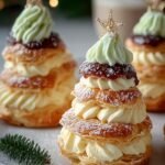 Christmas Tree Cream Puffs