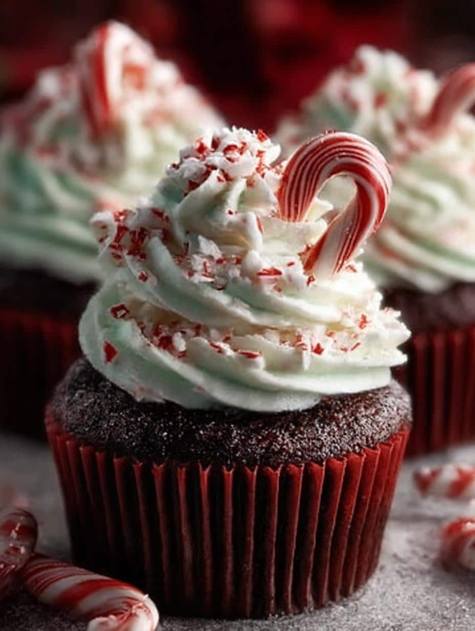 Cozy Peppermint Cupcakes: 12 Festive Flavors for Winter - Cozy Peppermint Cupcakes - additional detail