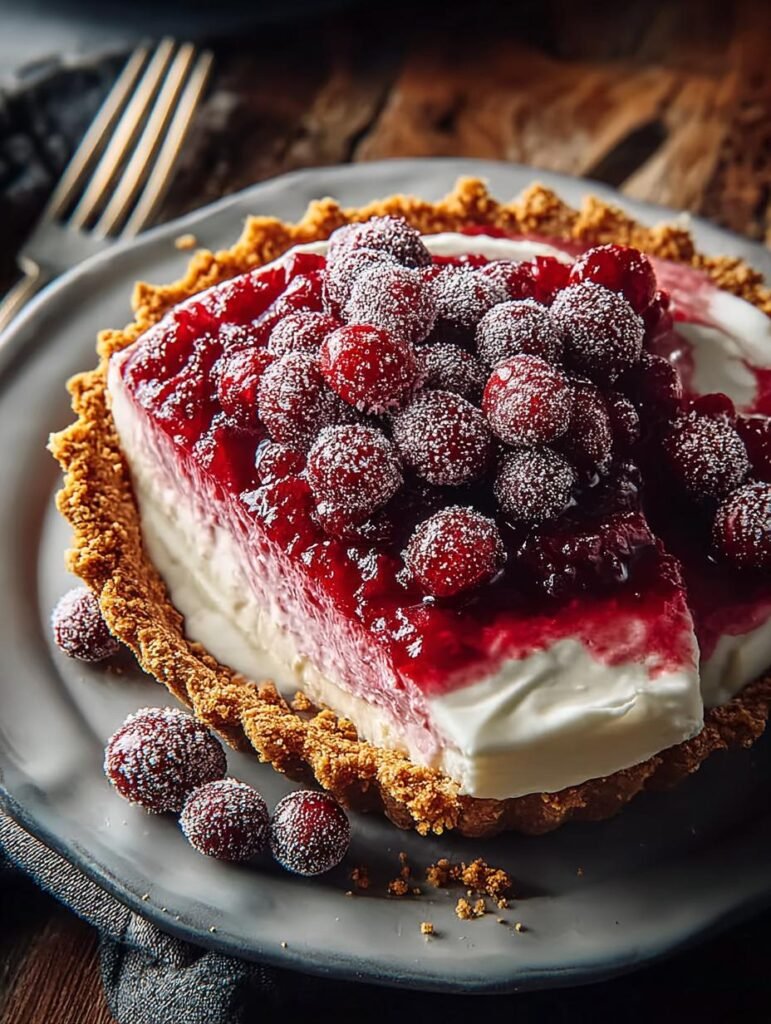 Creamy Cranberry Pie with