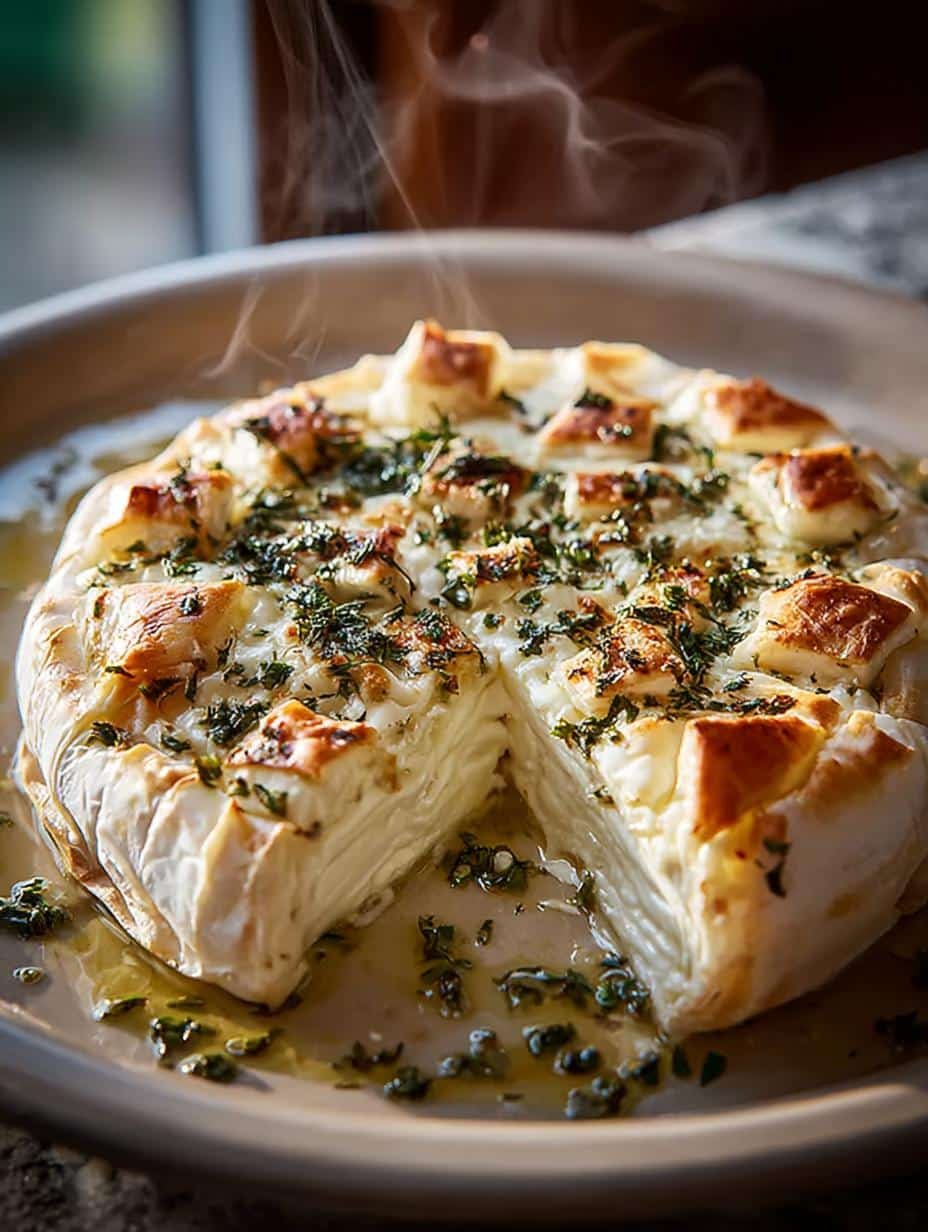 Garlic Herb Baked Brie: 5 Irresistible Serving Ideas - Garlic Herb Baked Brie - additional detail