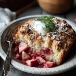 Gooey Strawberry Rhubarb Sourdough