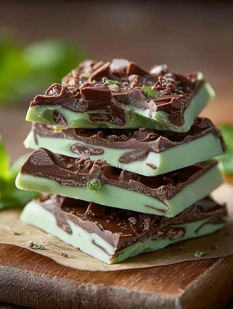 Grasshopper Mint Chocolate Bark: 5 Irresistible Layers - Grasshopper Mint Chocolate Bark - main visual representation