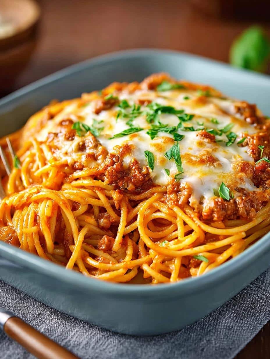 Healthy Southern Baked Spaghetti: 8 Comforting Layers - Healthy Southern Baked Spaghetti - additional detail