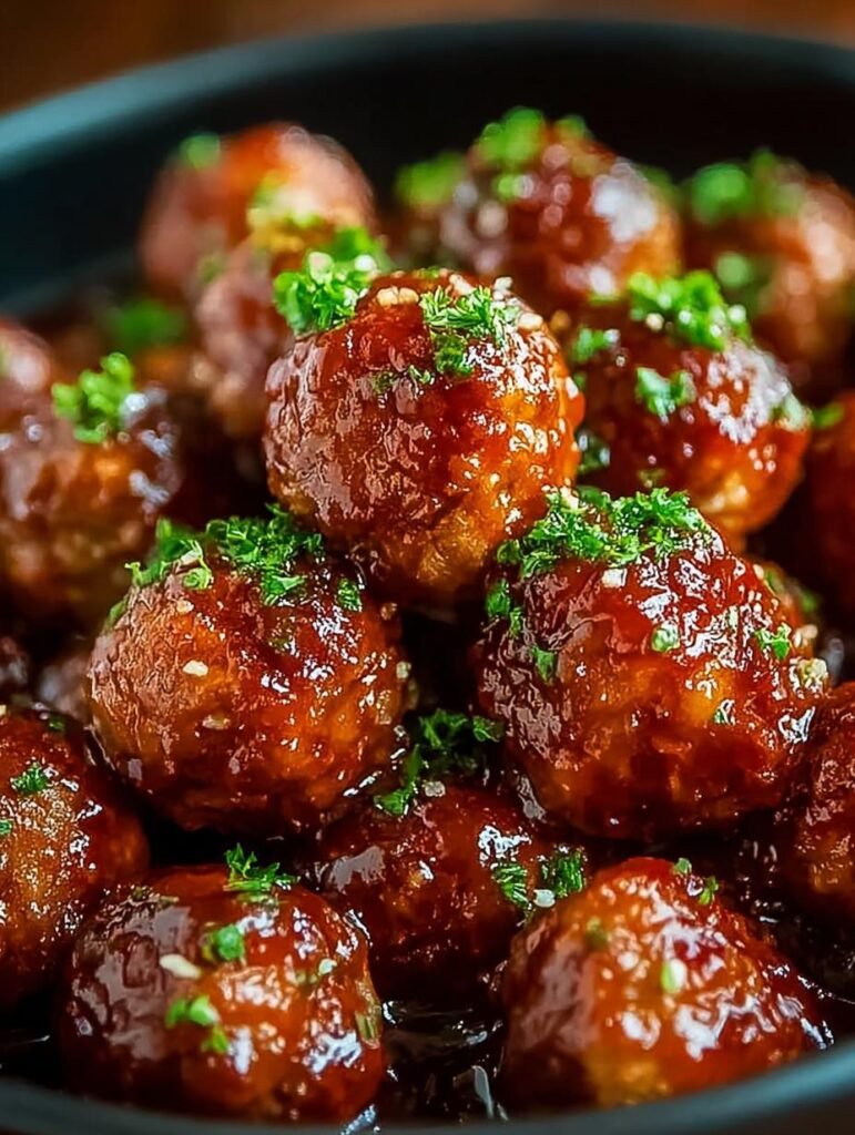 Honey Buffalo Crockpot Meatballs