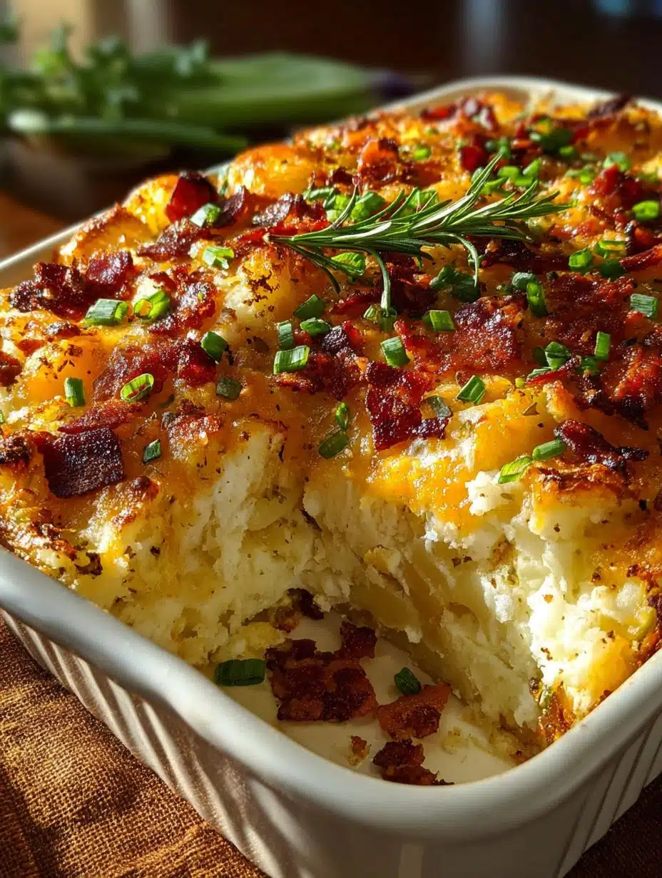 Loaded Baked Potato Casserole: 35 Minutes to Comfort - Loaded Baked Potato Casserole - additional detail
