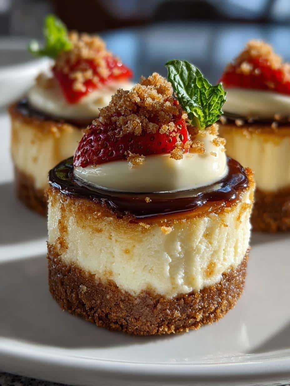 Mini Cheesecake Bites with Graham Crust: A Sweet Delight - Mini Cheesecake Bites with - main visual representation