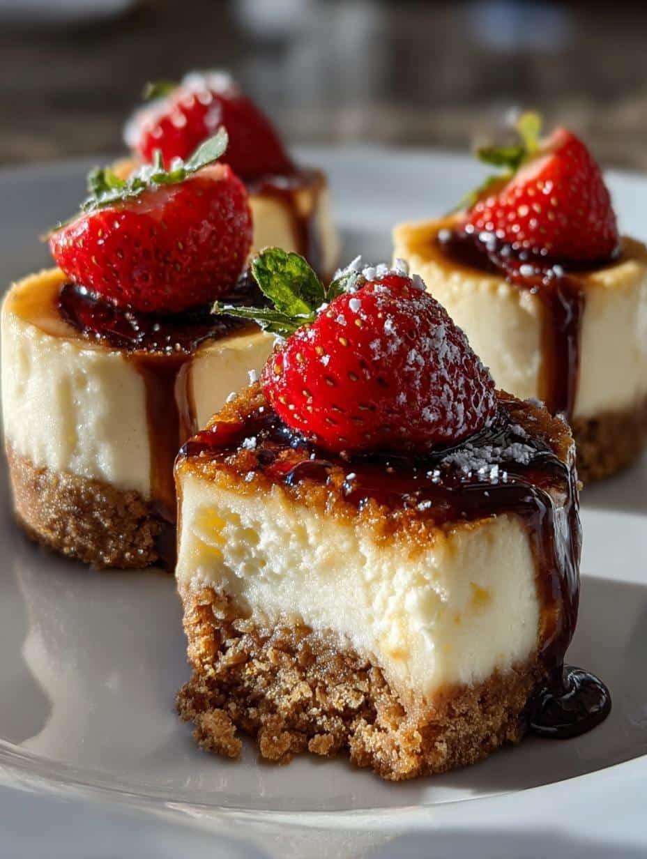 Mini Cheesecake Bites with Graham Crust: A Sweet Delight - Mini Cheesecake Bites with - additional detail