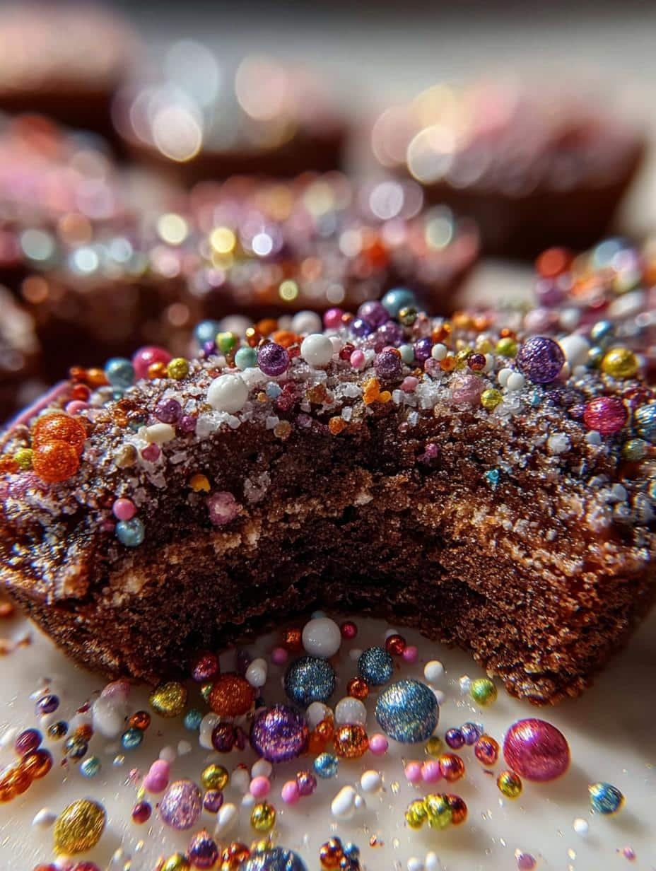 New Year Confetti Sprinkle Brownie Bites for Celebration - New Year Confetti Sprinkle - main visual representation