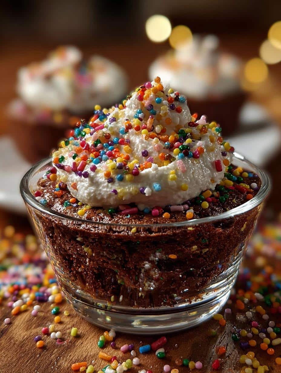 New Year Confetti Sprinkle Brownie Bites for Celebration - New Year Confetti Sprinkle - additional detail