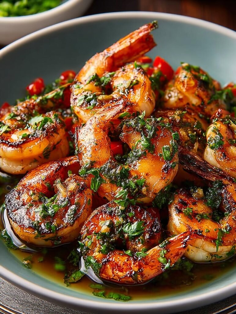 Pan Seared Chimichurri Shrimp