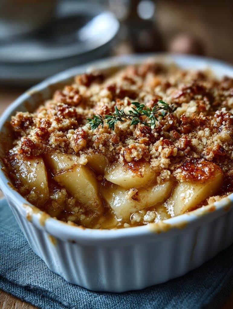 Pear Hazelnut Crumble