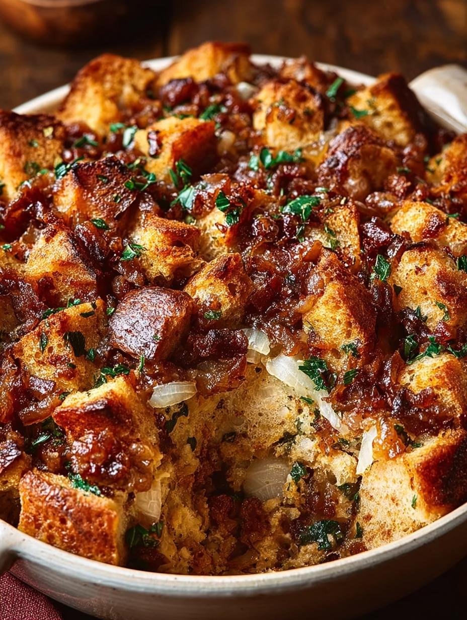 Red Onion Sourdough Stuffing: 5 Savory Secrets Revealed - Red Onion Sourdough Stuffing - additional detail