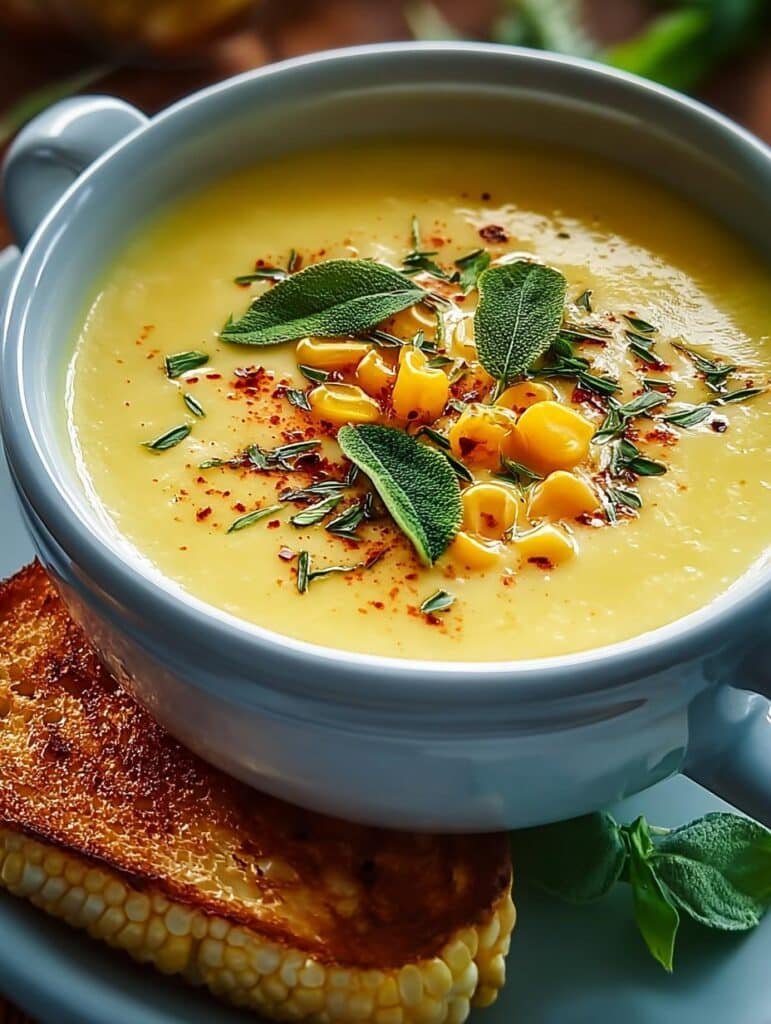 Summer Squash Corn Soup