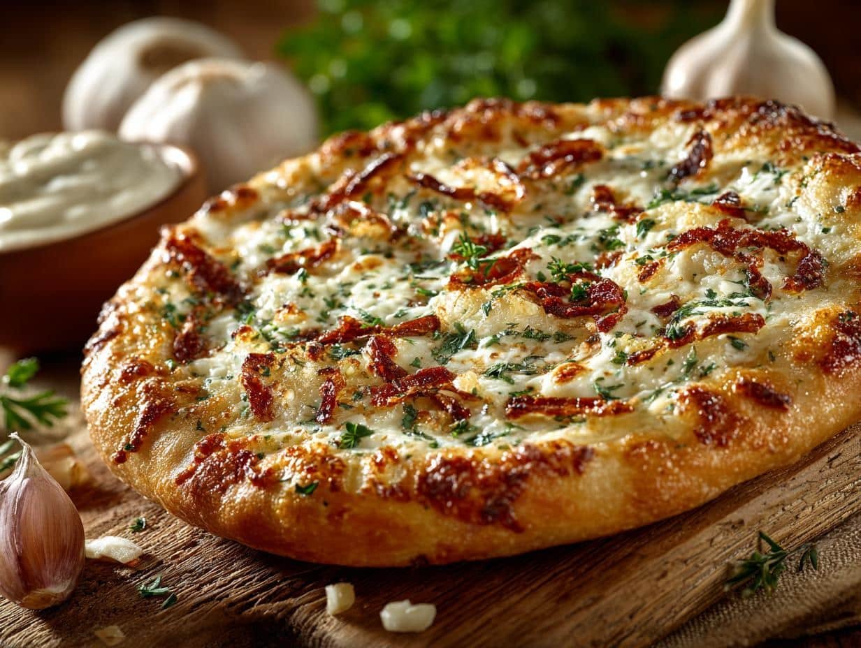 Delicious White Garlic Pizza Sauce Recipe in 10 Minutes - White Garlic Pizza Sauce - additional detail