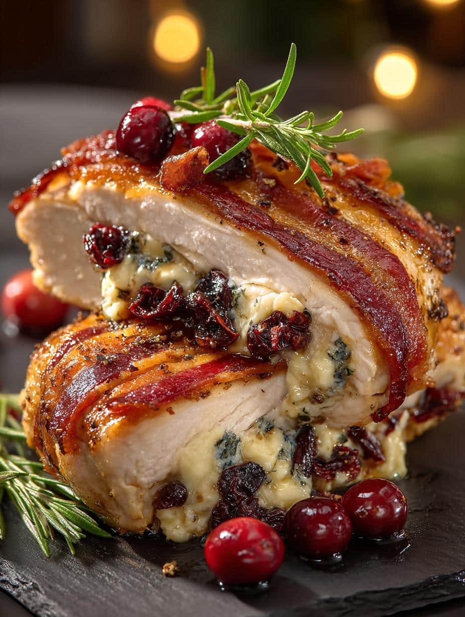 Bacon Cranberry Brie Chicken: A Cozy Delight 1 Bacon Cranberry Brie Chicken