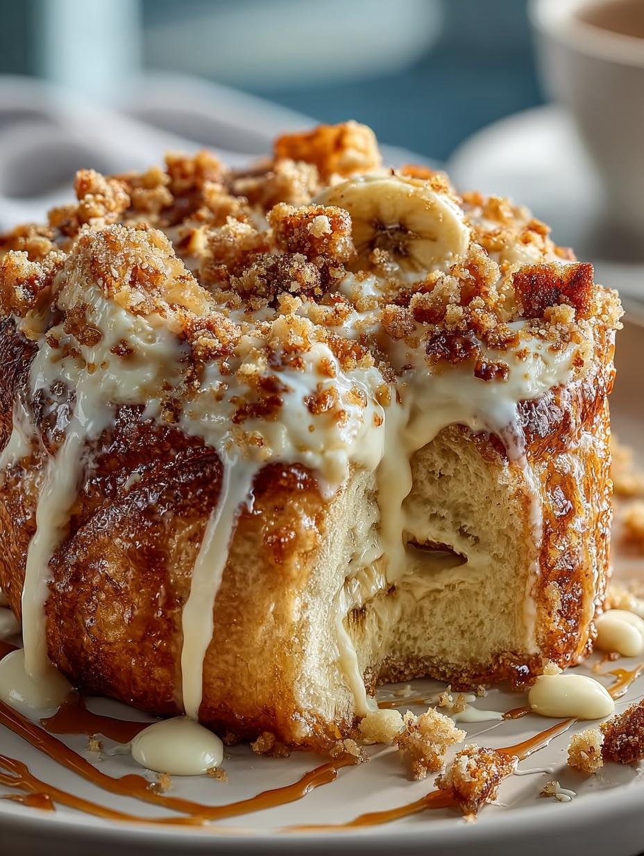 Banana Pudding Rolls with Gooey Vanilla Pudding Recipe - Banana Pudding Rolls with - main visual representation