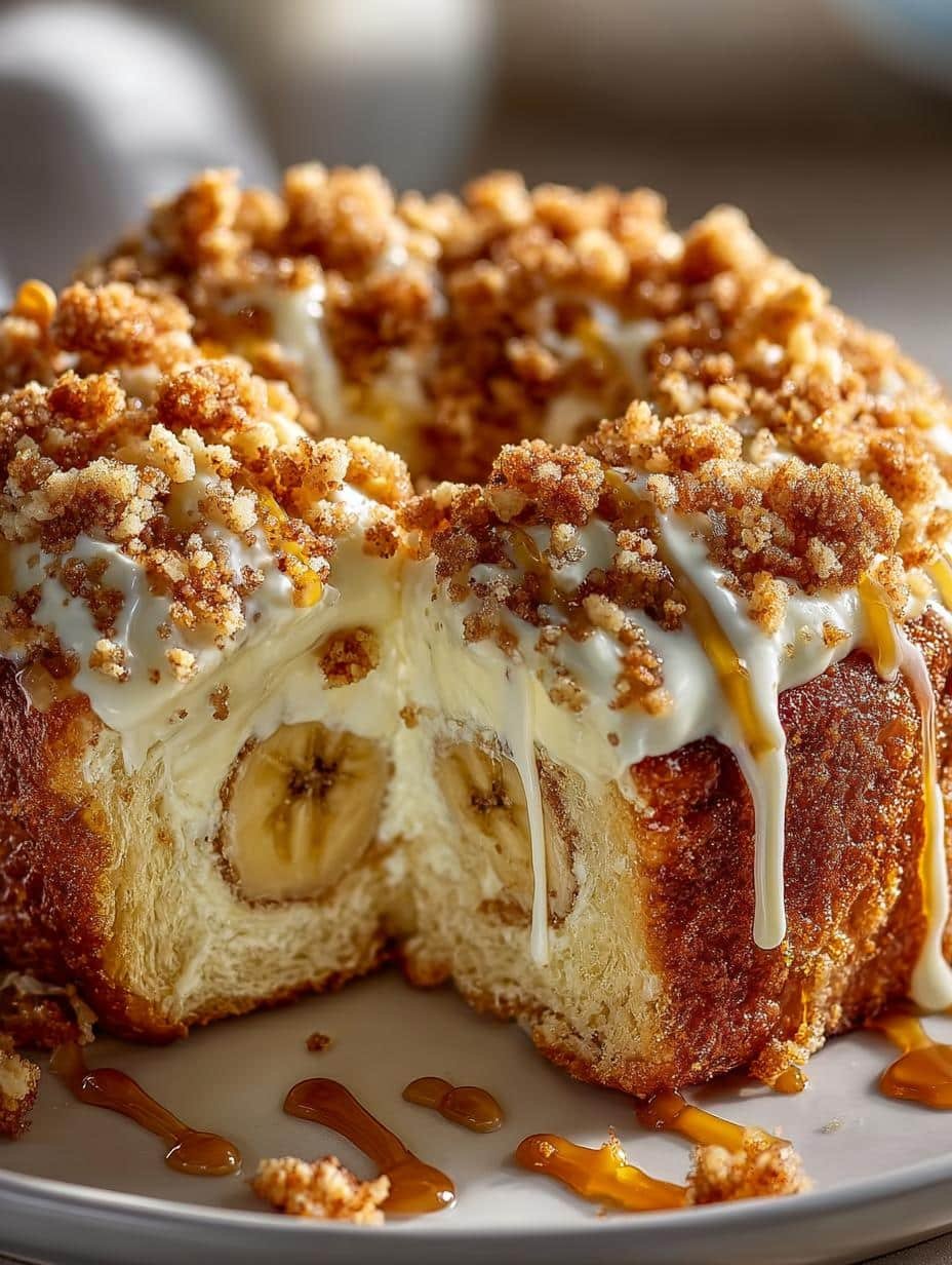 Banana Pudding Rolls with Gooey Vanilla Pudding Recipe - Banana Pudding Rolls with - additional detail