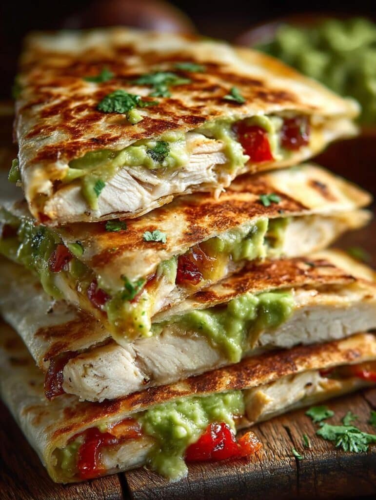 Chicken Avocado Quesadillas