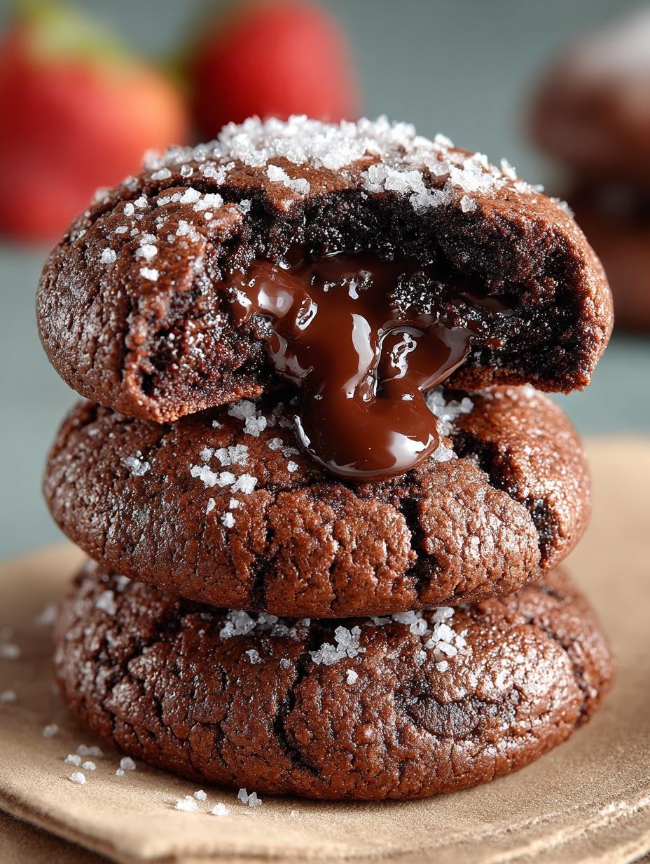 Chocolate Lava Brownie Cookies