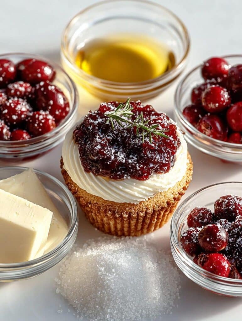 Christmas Cranberry Cheesecake Cupcakes