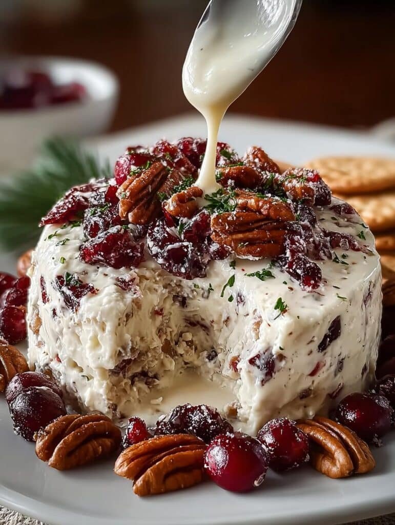 Cranberry Pecan Snowflake Cream