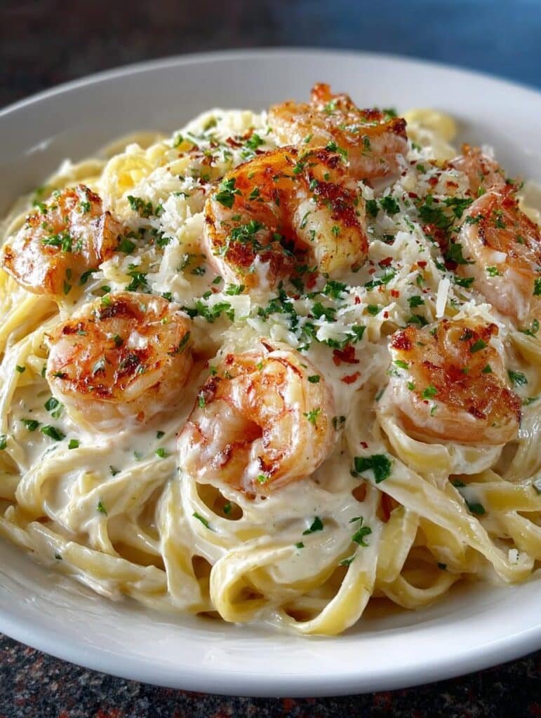Creamy Garlic Shrimp Alfredo