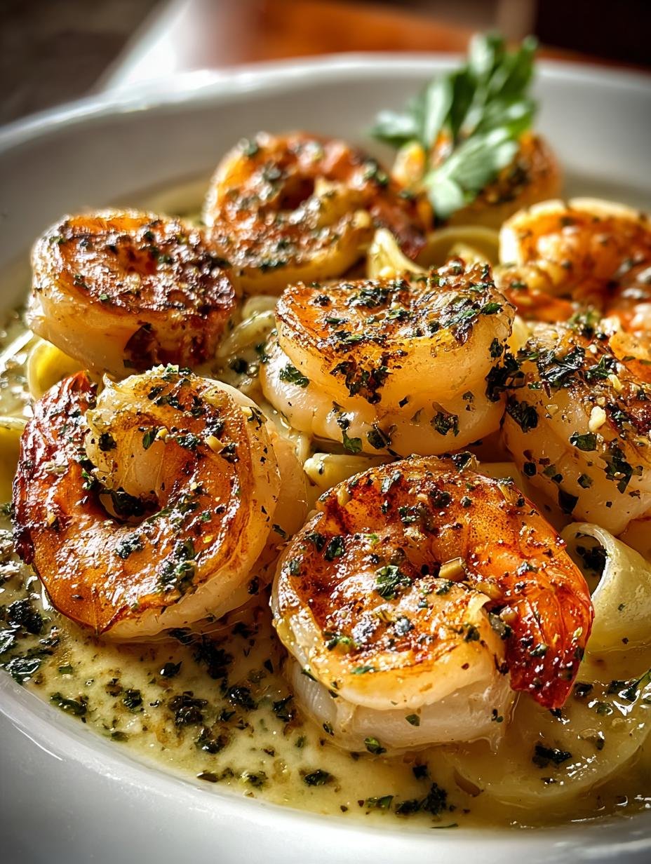 Creamy Shrimp Roasted Garlic