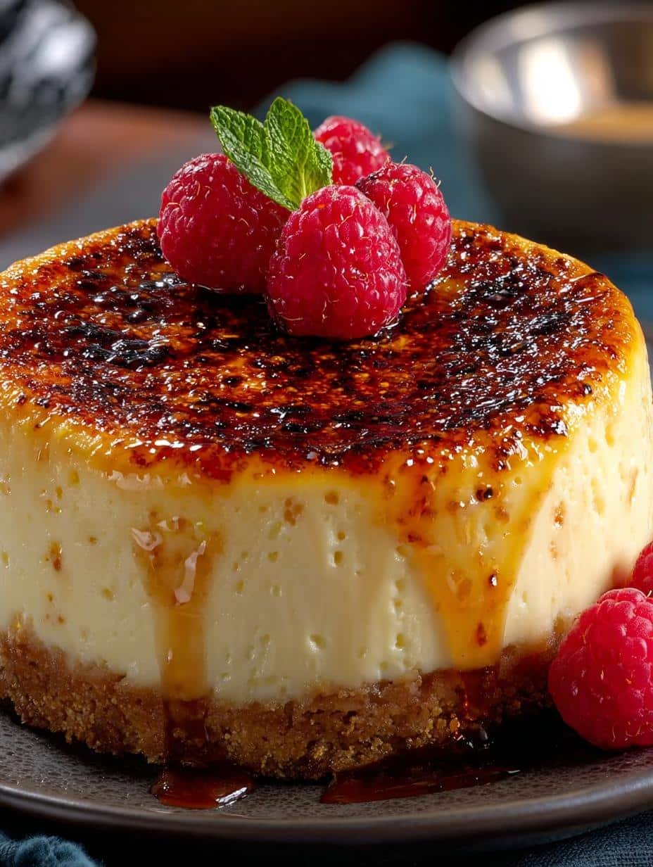 Creme Brulee Cheesecake: 7 Irresistible Layers of Flavor 3 Creme Brulee Cheesecake: 7 Irresistible Layers of Flavor - Creme Brulee Cheesecake - additional detail