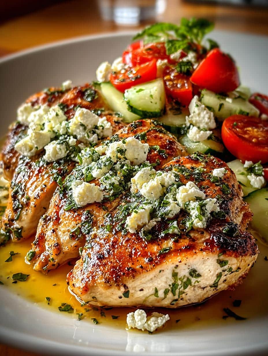 Delightful Greek Chicken with Lemon and Feta Recipe - Delightful Greek Chicken with - additional detail