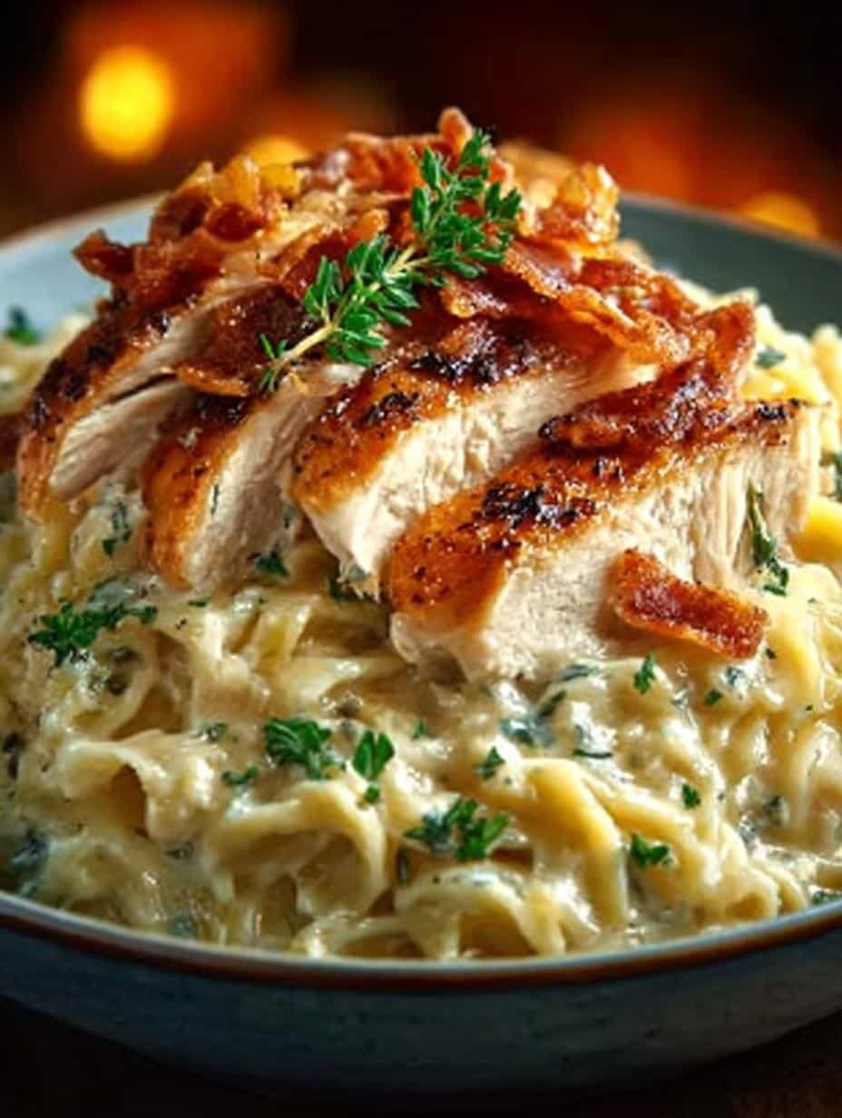 Delicious Dump Bake Chicken Alfredo for Busy Nights - Dump Bake Chicken Alfredo - additional detail