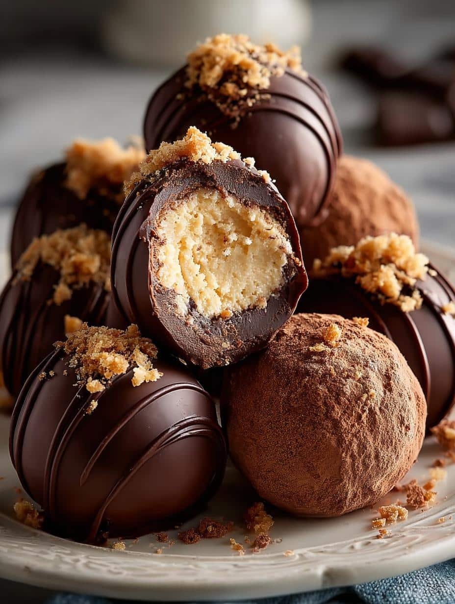 Eggnog Chocolate Truffles: 24 Festive Treats to Delight - Eggnog Chocolate Truffles - main visual representation