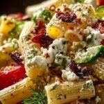 Feta Cranberry Rigatoni Salad