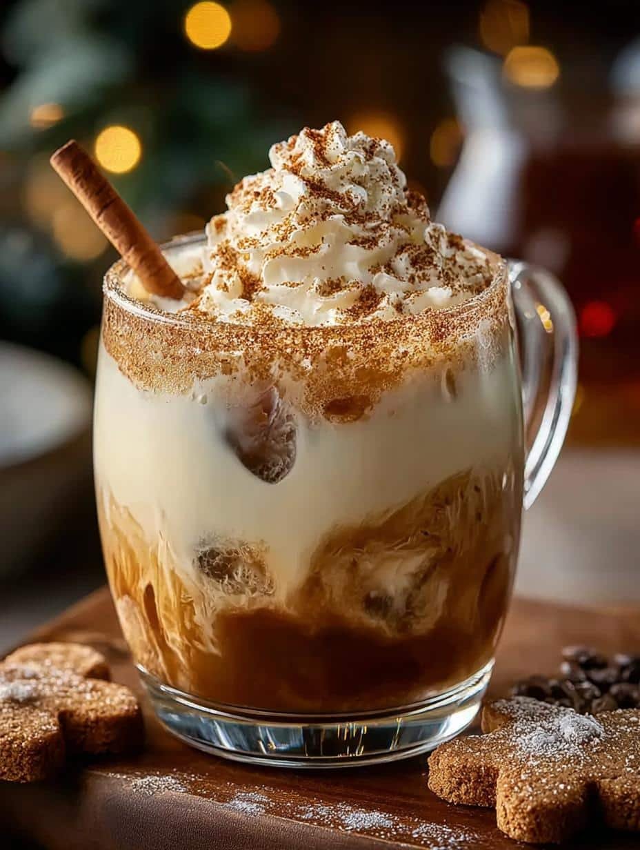 Gingerbread White Russian Mocktail: 5 Festive Flavors 2 Gingerbread White Russian Mocktail: 5 Festive Flavors - Gingerbread White Russian Mocktail - main visual representation
